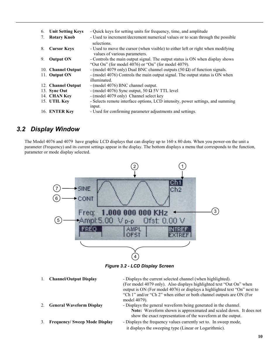 2 display window | B&K Precision 4079 - Manual User Manual | Page 16 / 106