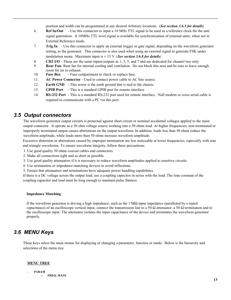 5 output connectors, 6 menu keys | B&K Precision 4079 - Manual User Manual | Page 19 / 106