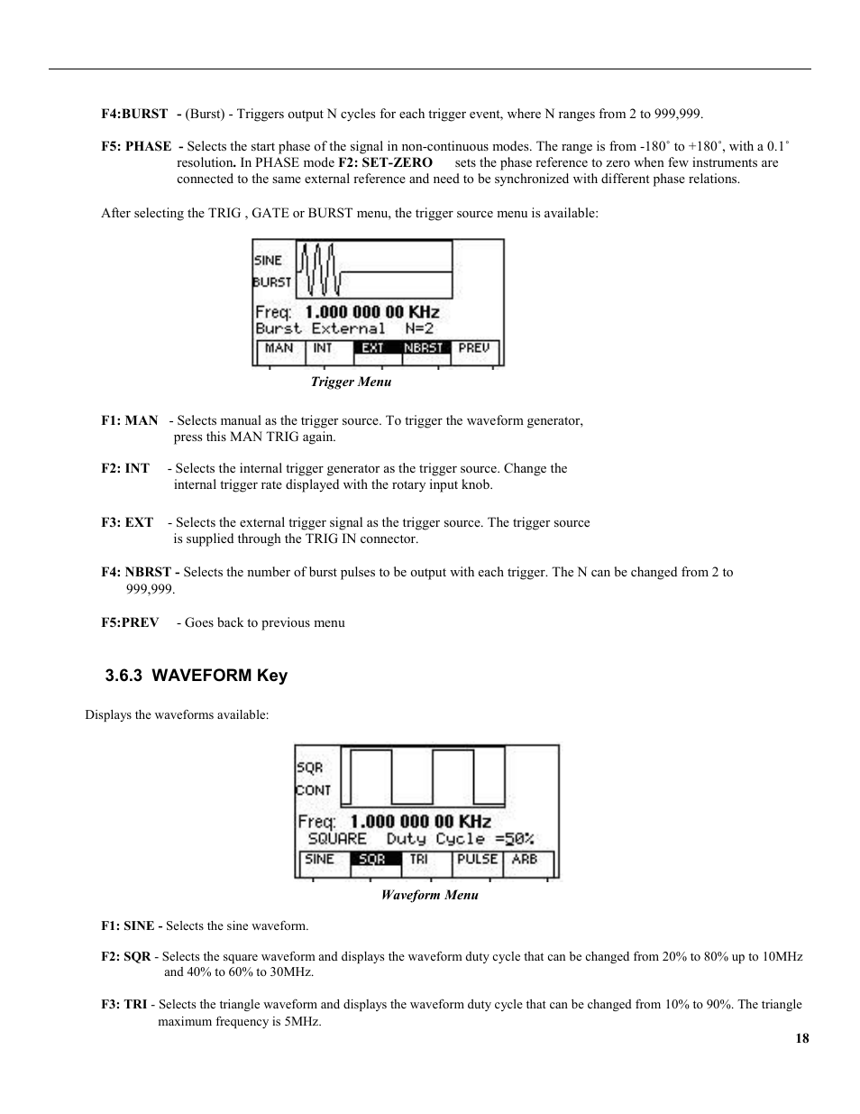 3 waveform key | B&K Precision 4079 - Manual User Manual | Page 24 / 106
