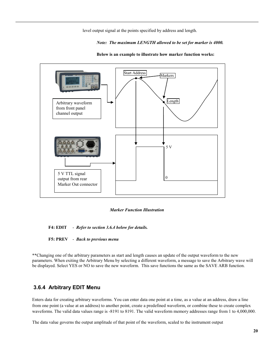 4 arbitrary edit menu | B&K Precision 4079 - Manual User Manual | Page 26 / 106