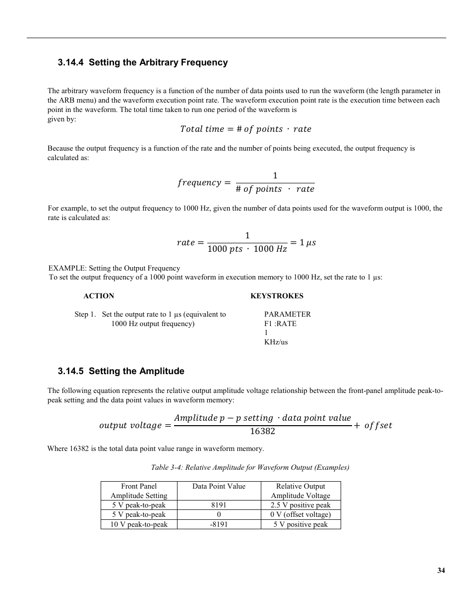 4 setting the arbitrary frequency, 5 setting the amplitude | B&K Precision 4079 - Manual User Manual | Page 40 / 106