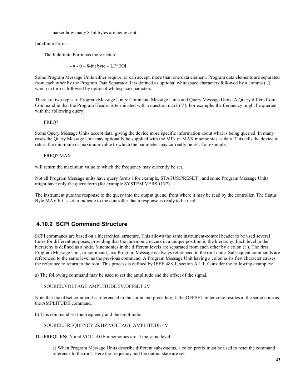 2 scpi command structure | B&K Precision 4079 - Manual User Manual | Page 49 / 106