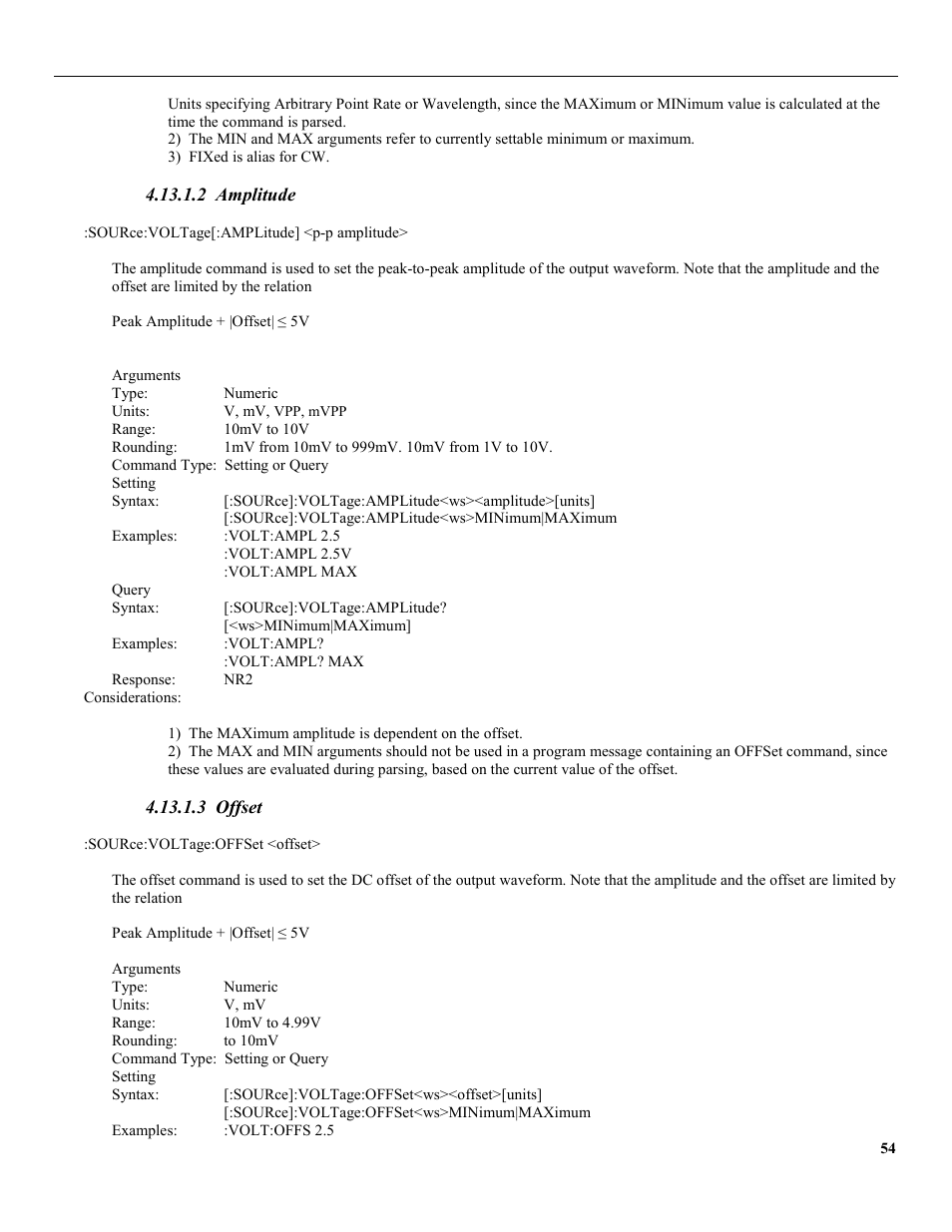 2 amplitude, 3 offset | B&K Precision 4079 - Manual User Manual | Page 60 / 106