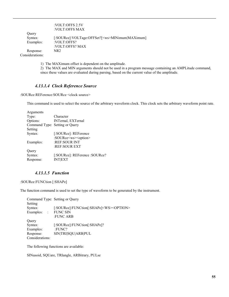 4 clock reference source, 5 function | B&K Precision 4079 - Manual User Manual | Page 61 / 106