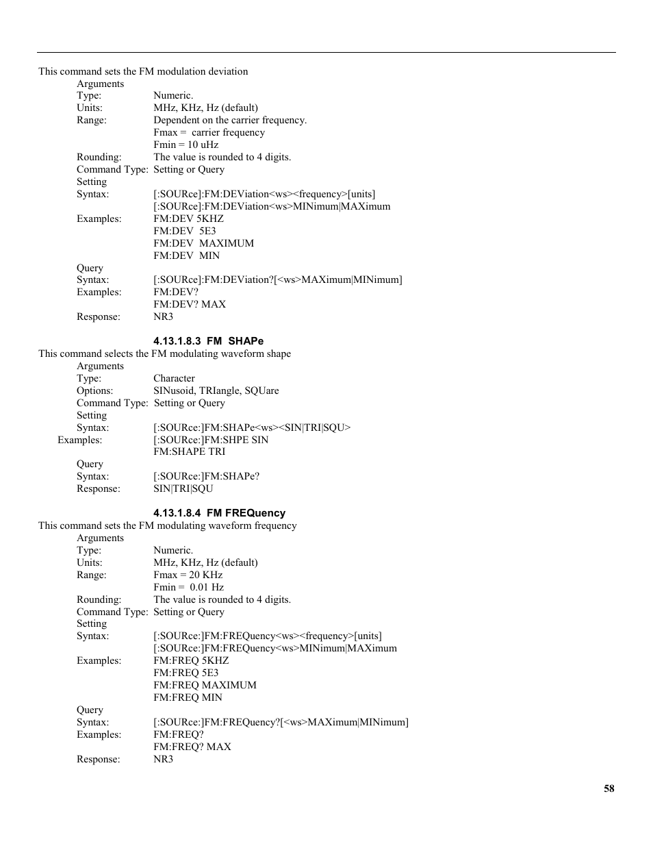 3 fm shape, 4 fm frequency | B&K Precision 4079 - Manual User Manual | Page 64 / 106
