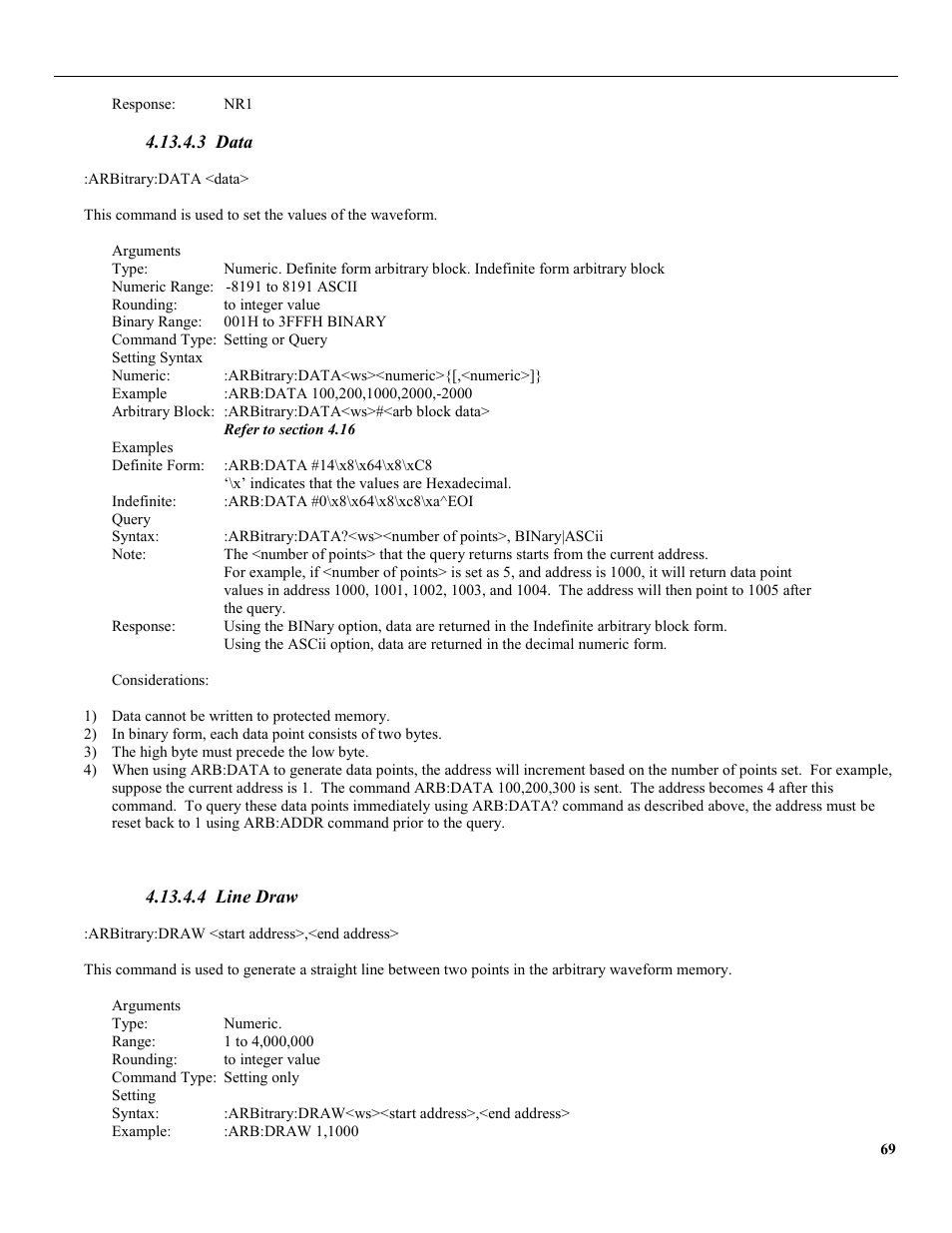 3 data, 4 line draw | B&K Precision 4079 - Manual User Manual | Page 75 / 106