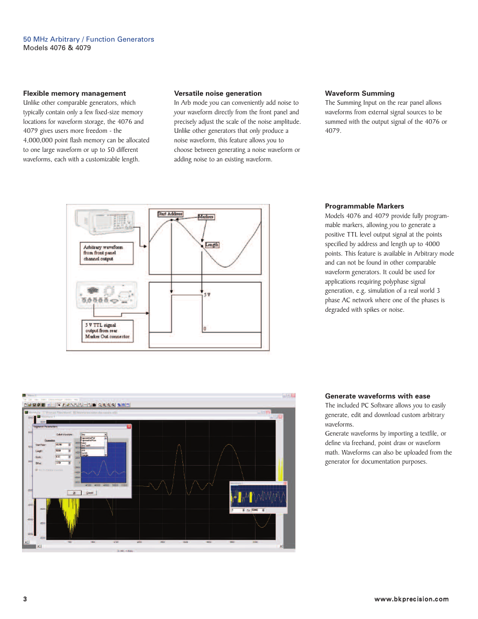 B&K Precision 4079 - Datasheet User Manual | Page 3 / 4