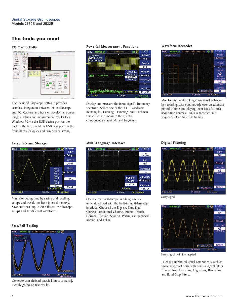 The tools you need | B&K Precision 2532B - Datasheet User Manual | Page 3 / 4