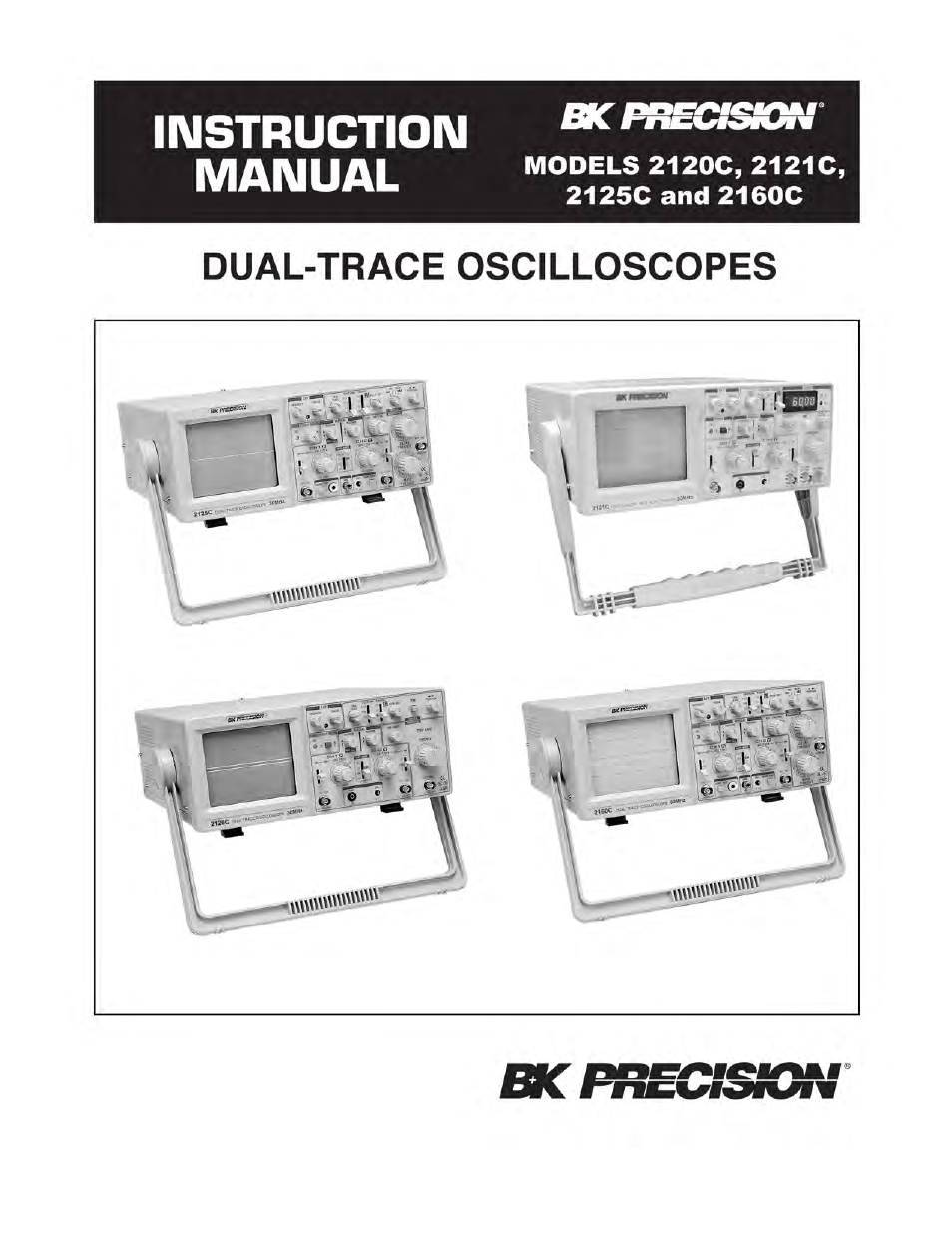 B&K Precision 2160C - Manual User Manual | 30 pages