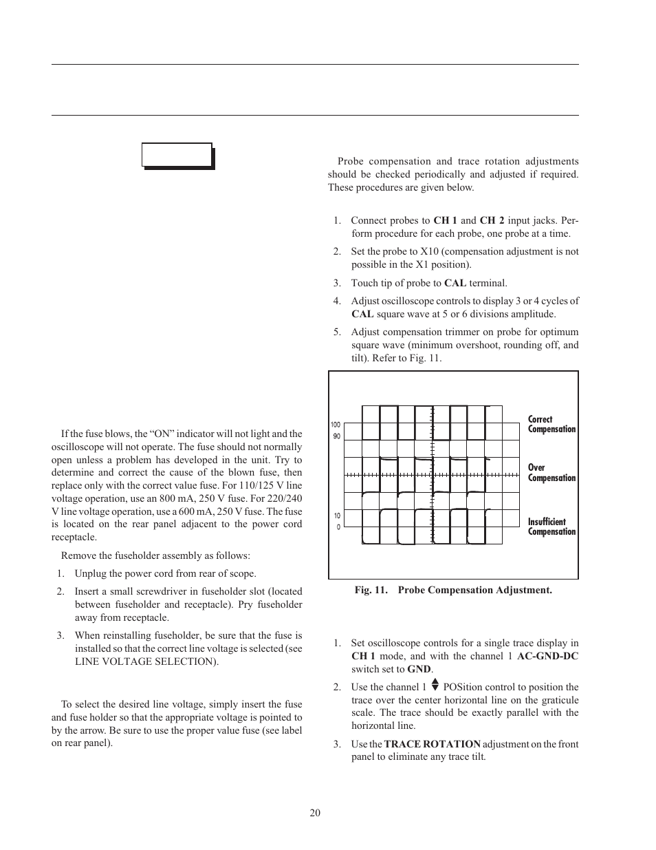 Maintenance | B&K Precision 2160C - Manual User Manual | Page 22 / 30