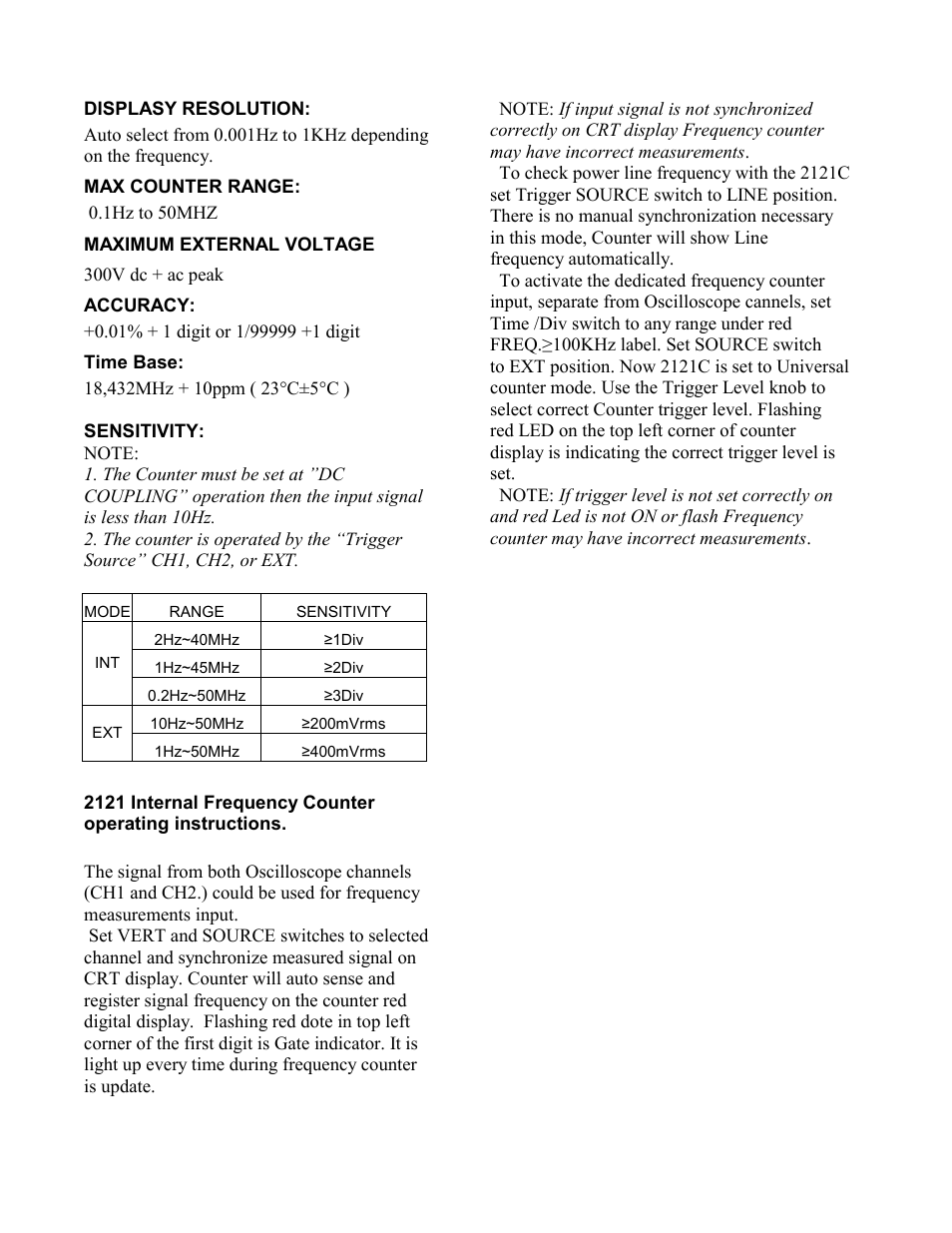 B&K Precision 2160C - Manual User Manual | Page 26 / 30