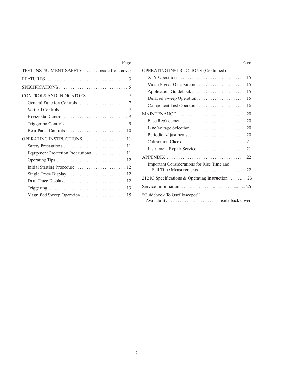 B&K Precision 2160C - Manual User Manual | Page 4 / 30
