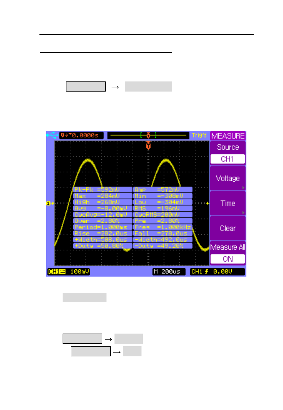 Automatic measurement procedure, Menu operation | B&K Precision 2542B-GEN - Manual User Manual | Page 113 / 250