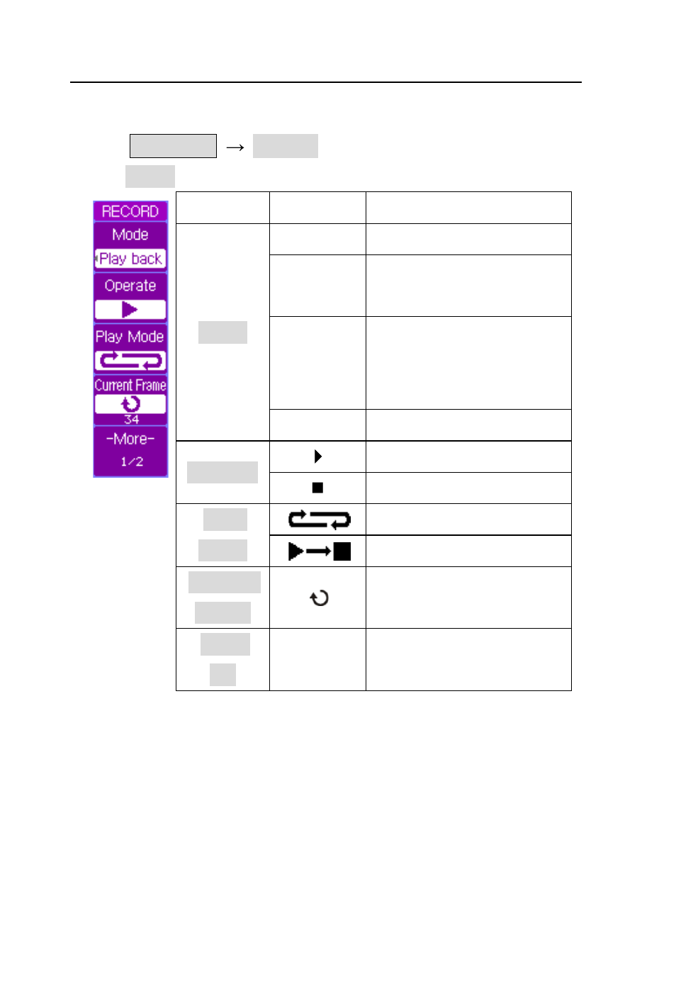 Playback record, Menu operation | B&K Precision 2542B-GEN - Manual User Manual | Page 120 / 250