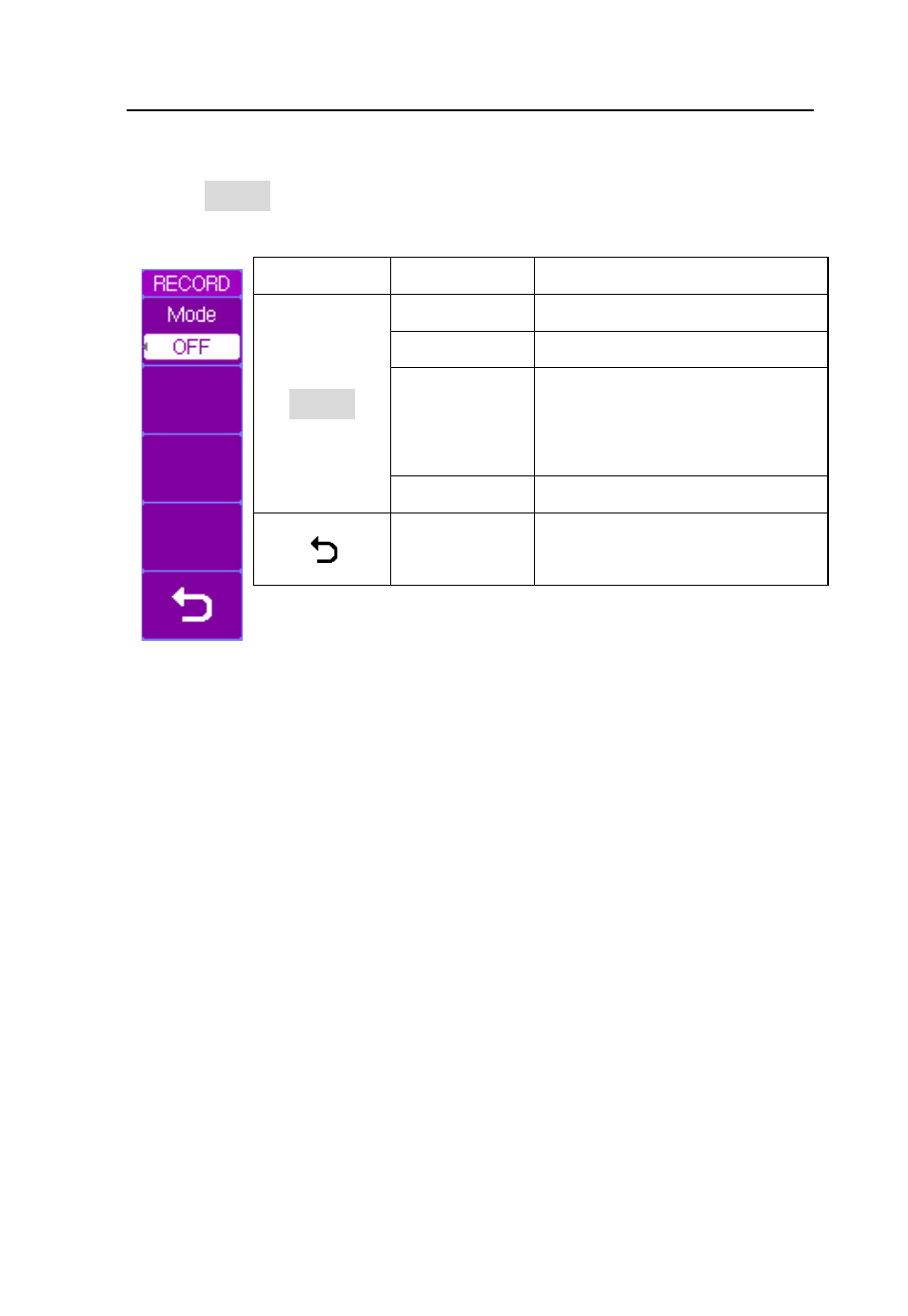 Exit record function, Menu operation | B&K Precision 2542B-GEN - Manual User Manual | Page 123 / 250