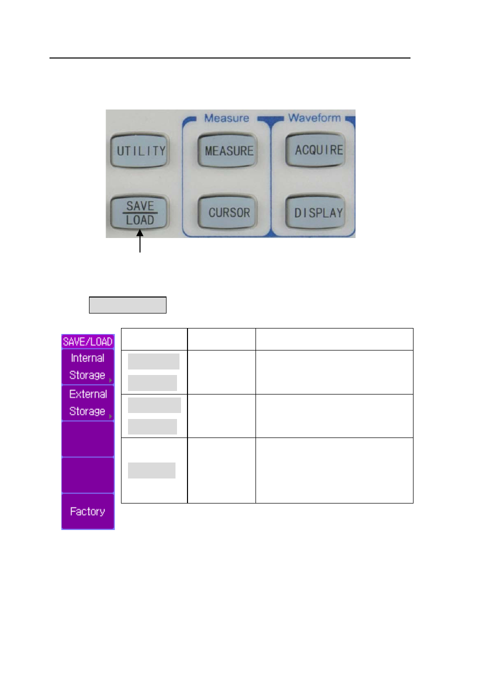 4 save/load menu, Save/load menu, Menu operation | B&K Precision 2542B-GEN - Manual User Manual | Page 124 / 250