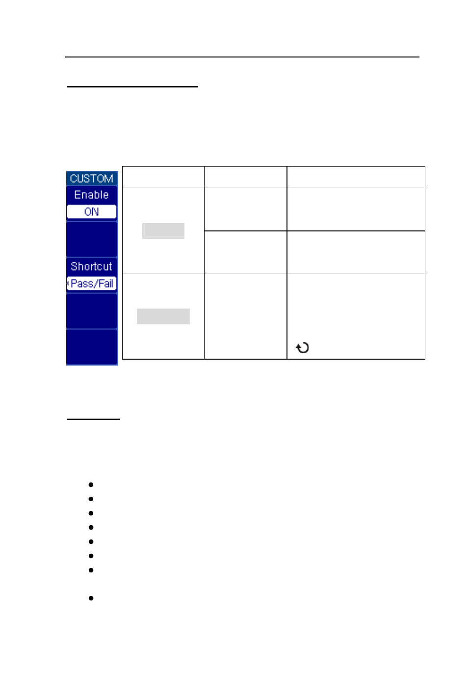 Custom button menu, Shortcut, Shortcut menu | B&K Precision 2542B-GEN - Manual User Manual | Page 143 / 250