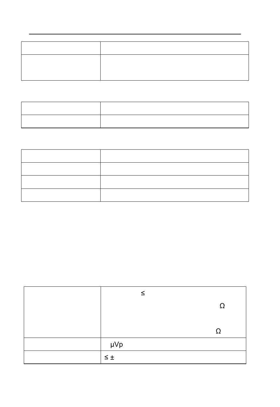 Specifications | B&K Precision 2542B-GEN - Manual User Manual | Page 232 / 250