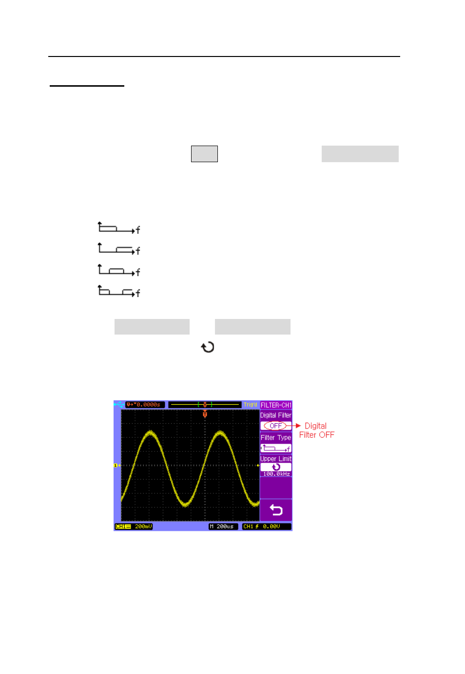 Digital filter, Basic operation | B&K Precision 2542B-GEN - Manual User Manual | Page 42 / 250