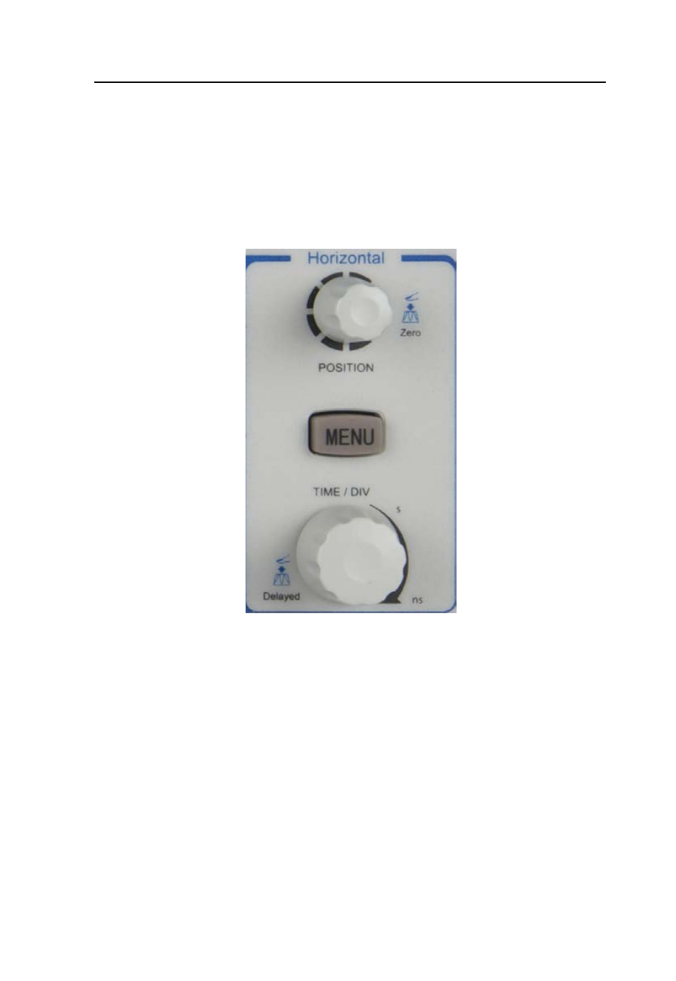 4 horizontal controls, Horizontal controls, Basic operation | B&K Precision 2542B-GEN - Manual User Manual | Page 55 / 250
