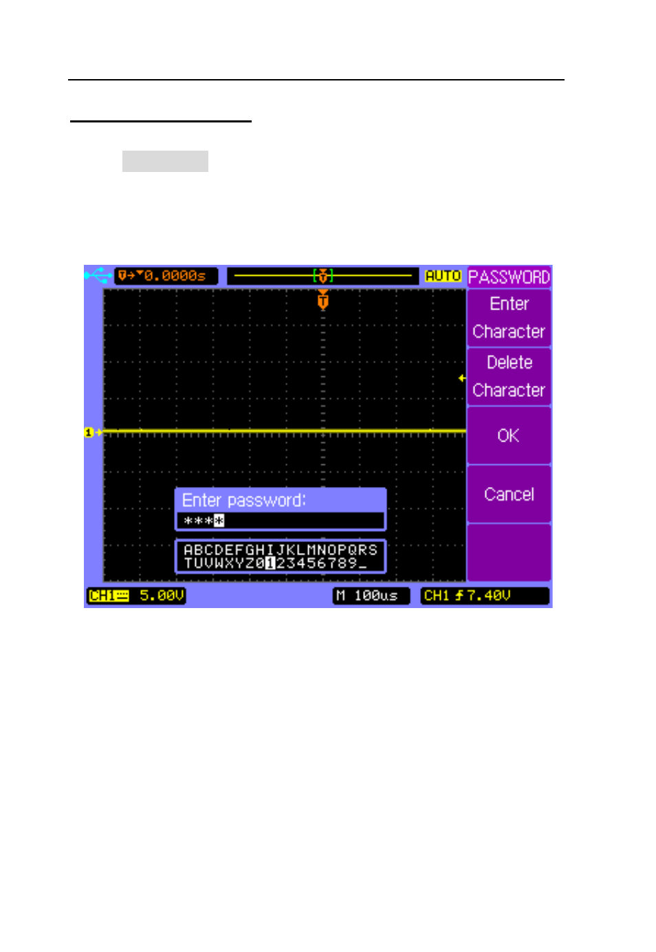 Password protection, Menu operation | B&K Precision 2542B-GEN - Manual User Manual | Page 94 / 250
