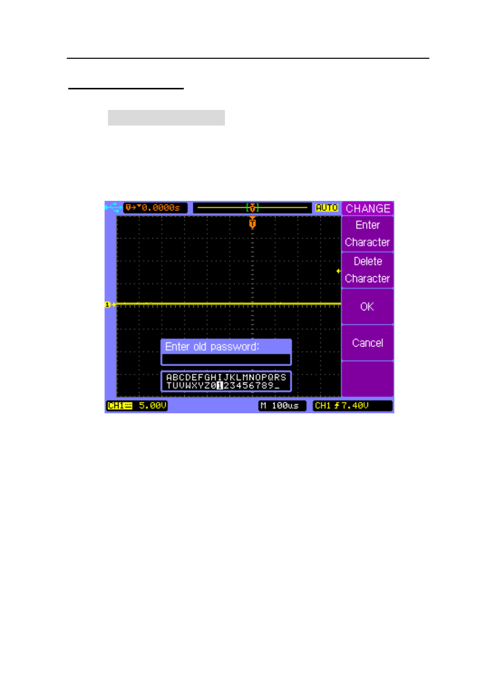 Change password, Menu operation | B&K Precision 2542B-GEN - Manual User Manual | Page 95 / 250