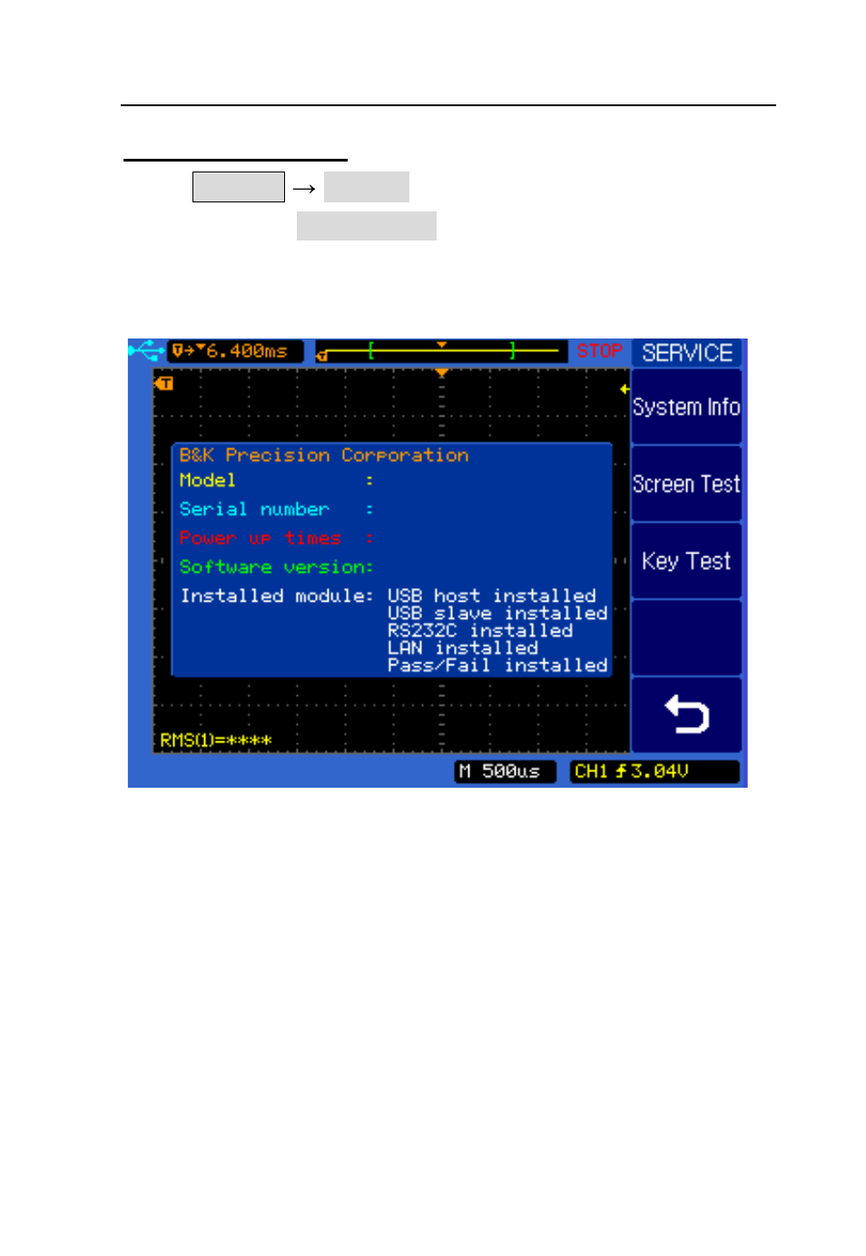 System information, Menu operation | B&K Precision 2542B-GEN - Manual User Manual | Page 97 / 250