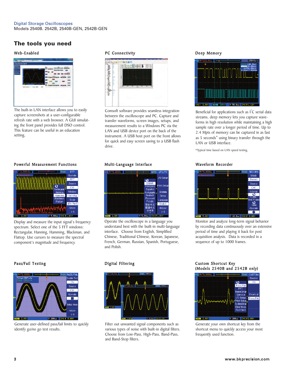 The tools you need | B&K Precision 2542B-GEN - Datasheet User Manual | Page 3 / 6