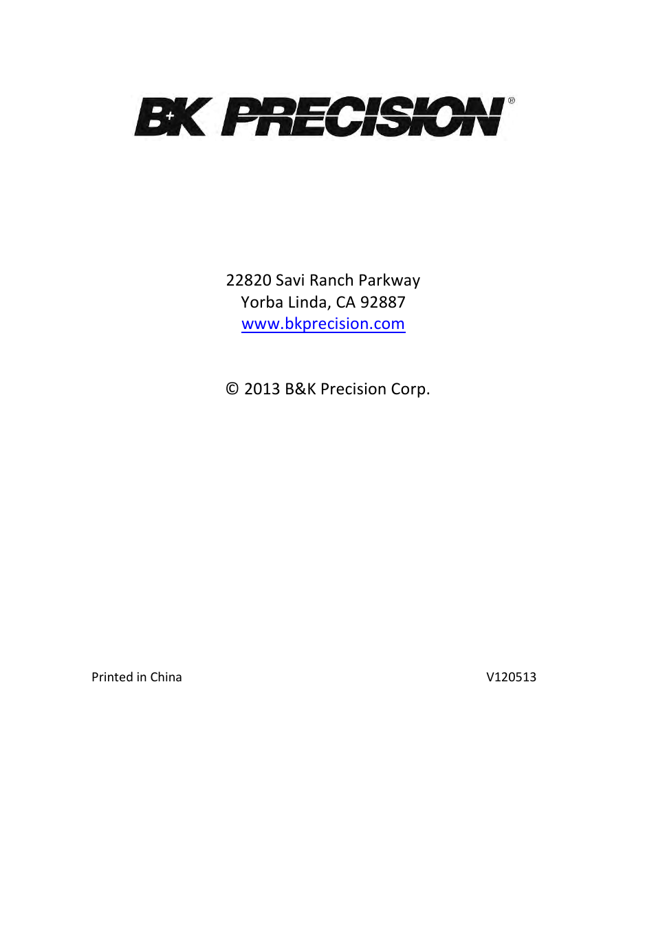 B&K Precision 2516 - Manual User Manual | Page 159 / 159