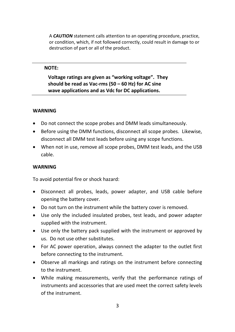 B&K Precision 2516 - Manual User Manual | Page 3 / 159