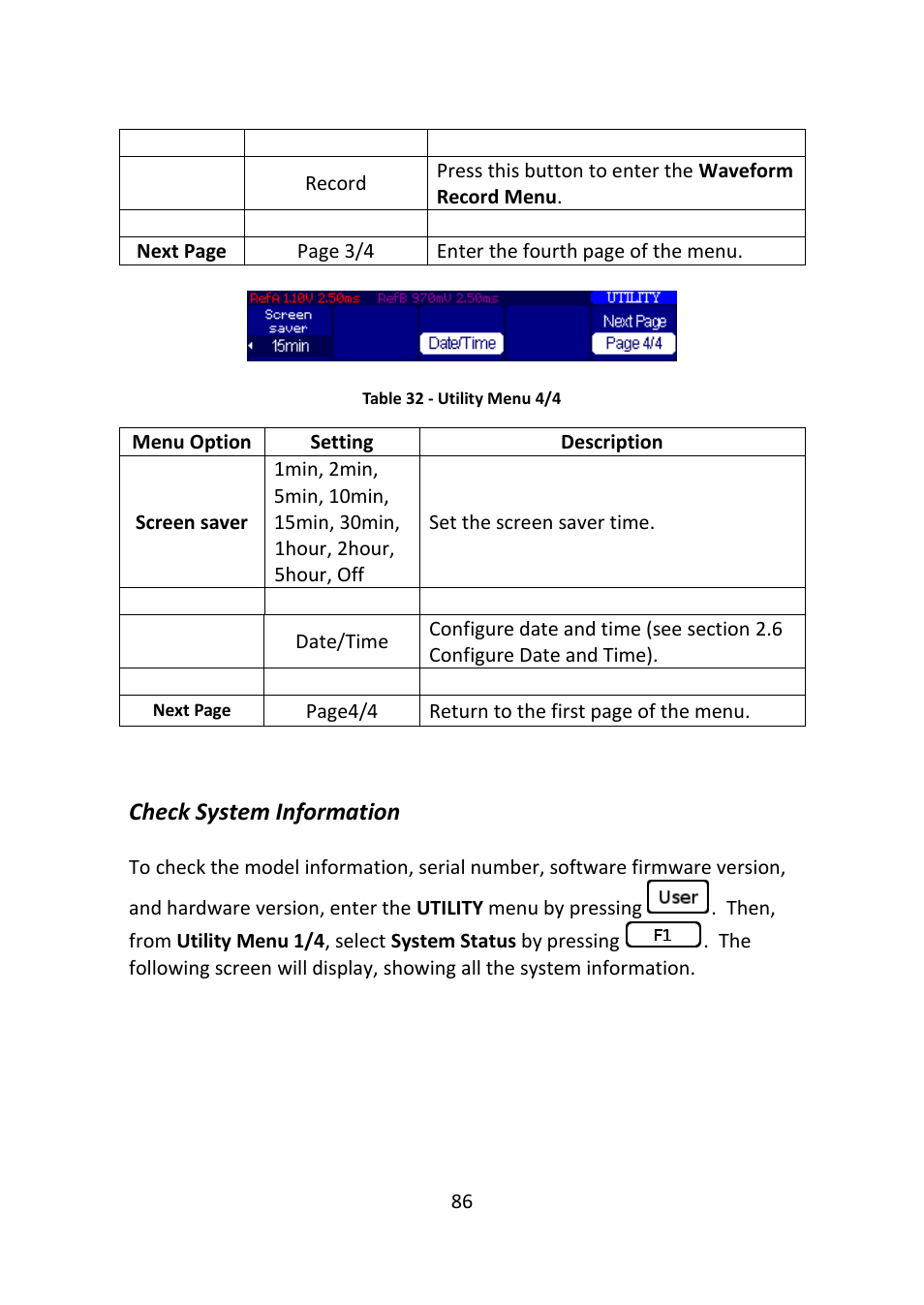 Check system information | B&K Precision 2516 - Manual User Manual | Page 86 / 159