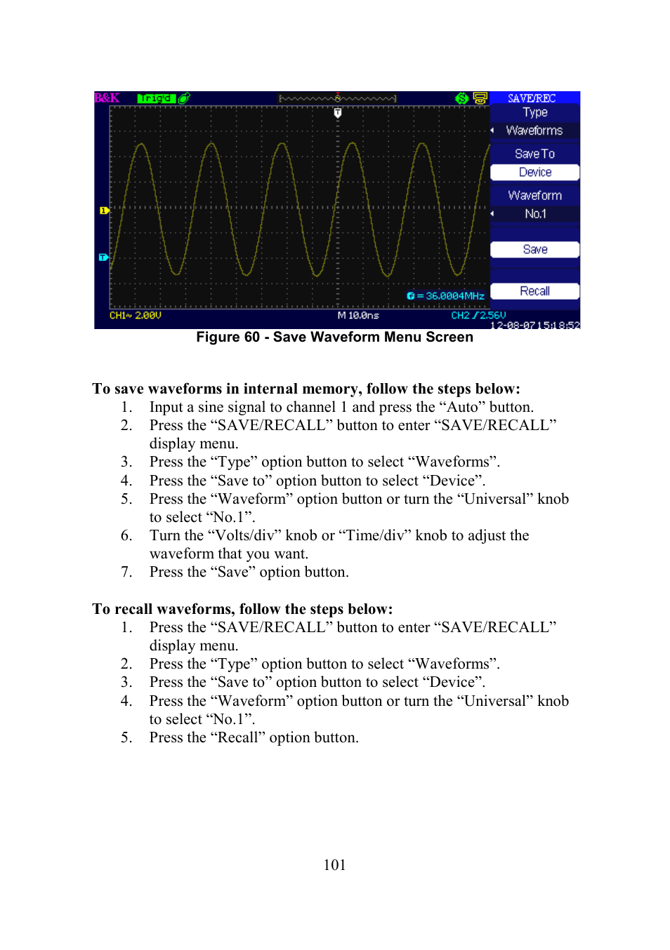 B&K Precision 2552-2559 - Manual User Manual | Page 101 / 159