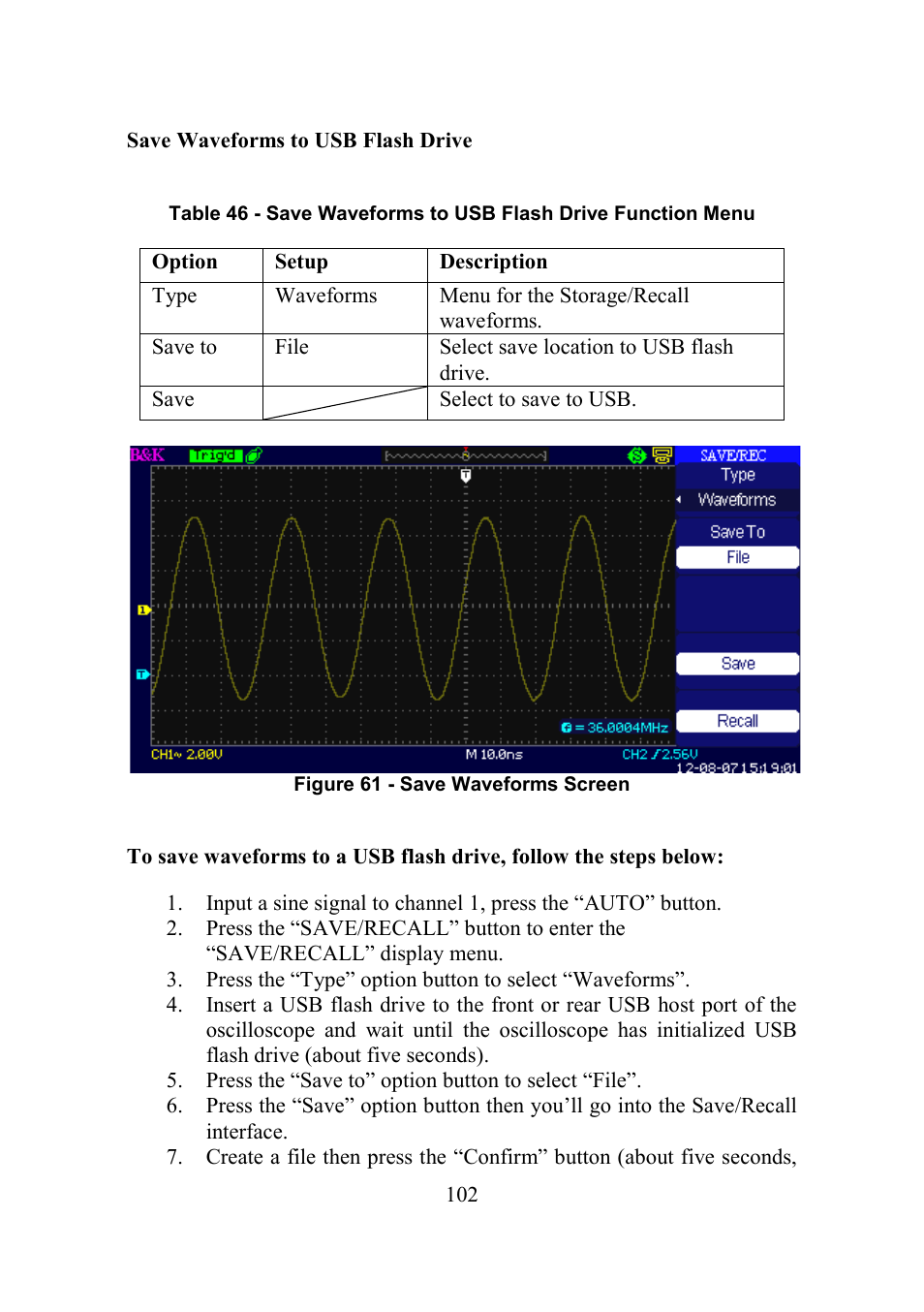 B&K Precision 2552-2559 - Manual User Manual | Page 102 / 159