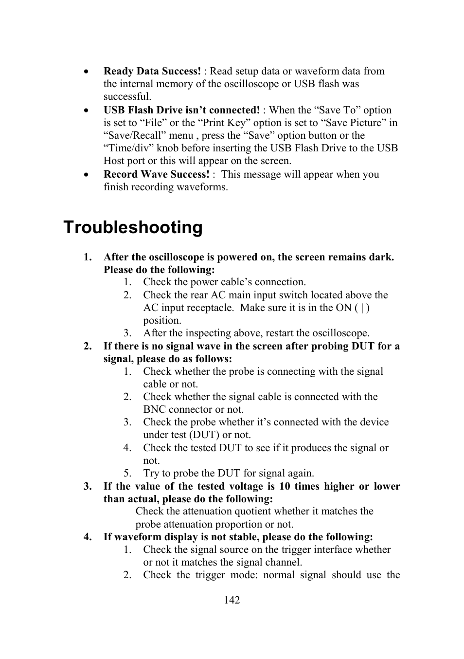 Troubleshooting, Roubleshooting | B&K Precision 2552-2559 - Manual User Manual | Page 142 / 159