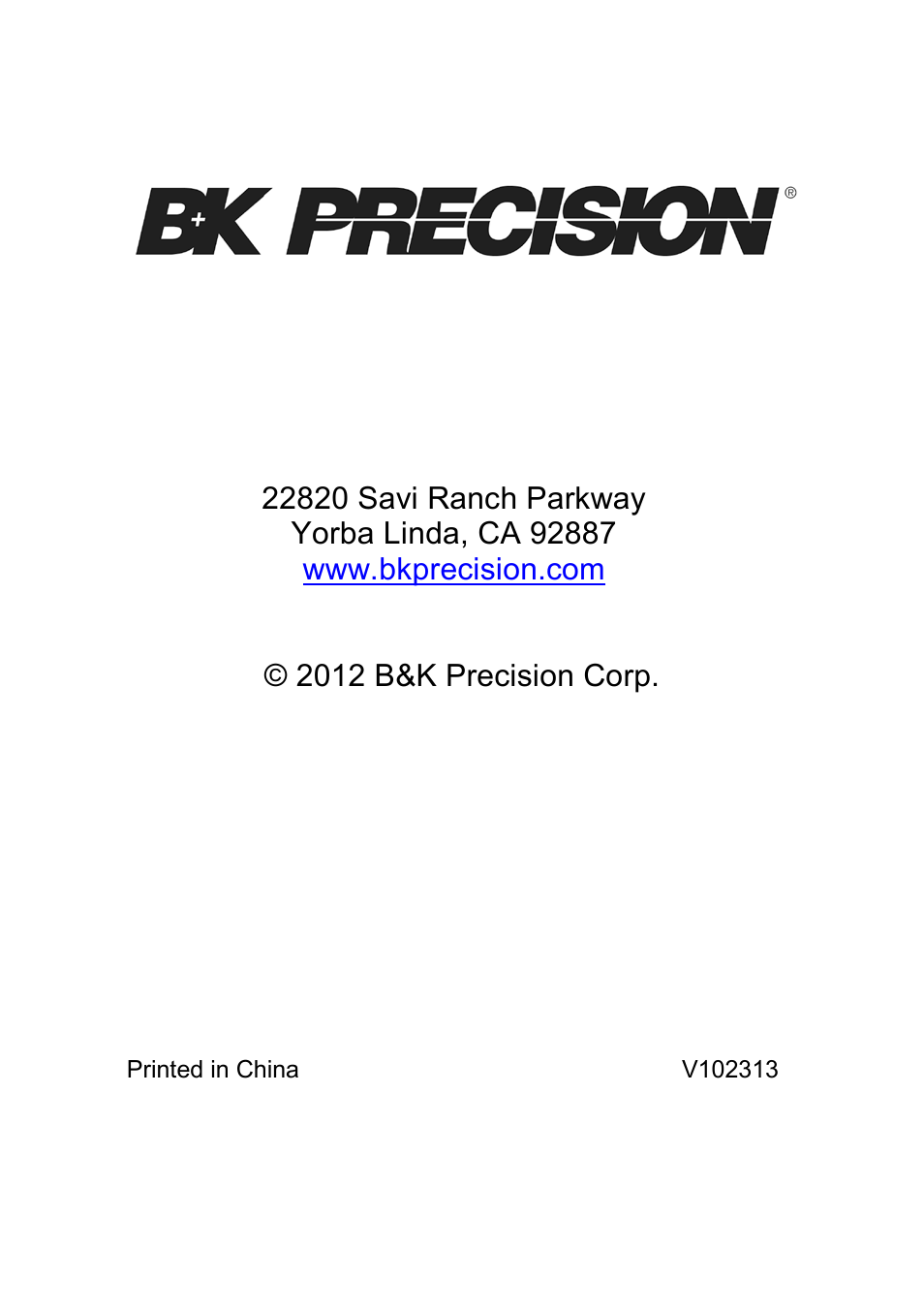 B&K Precision 2552-2559 - Manual User Manual | Page 159 / 159
