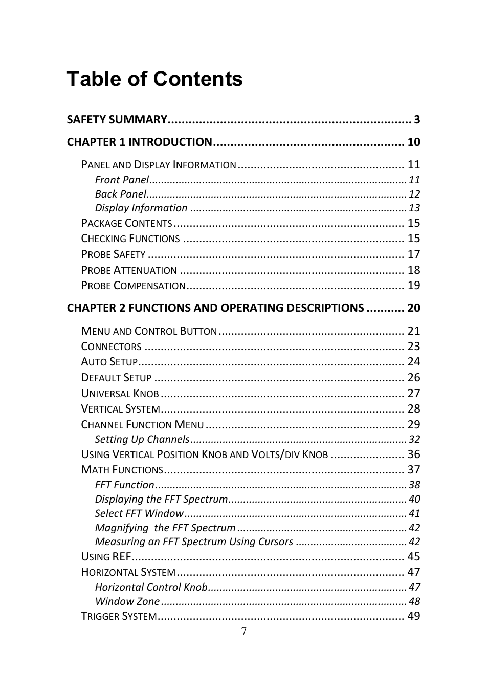 B&K Precision 2552-2559 - Manual User Manual | Page 7 / 159