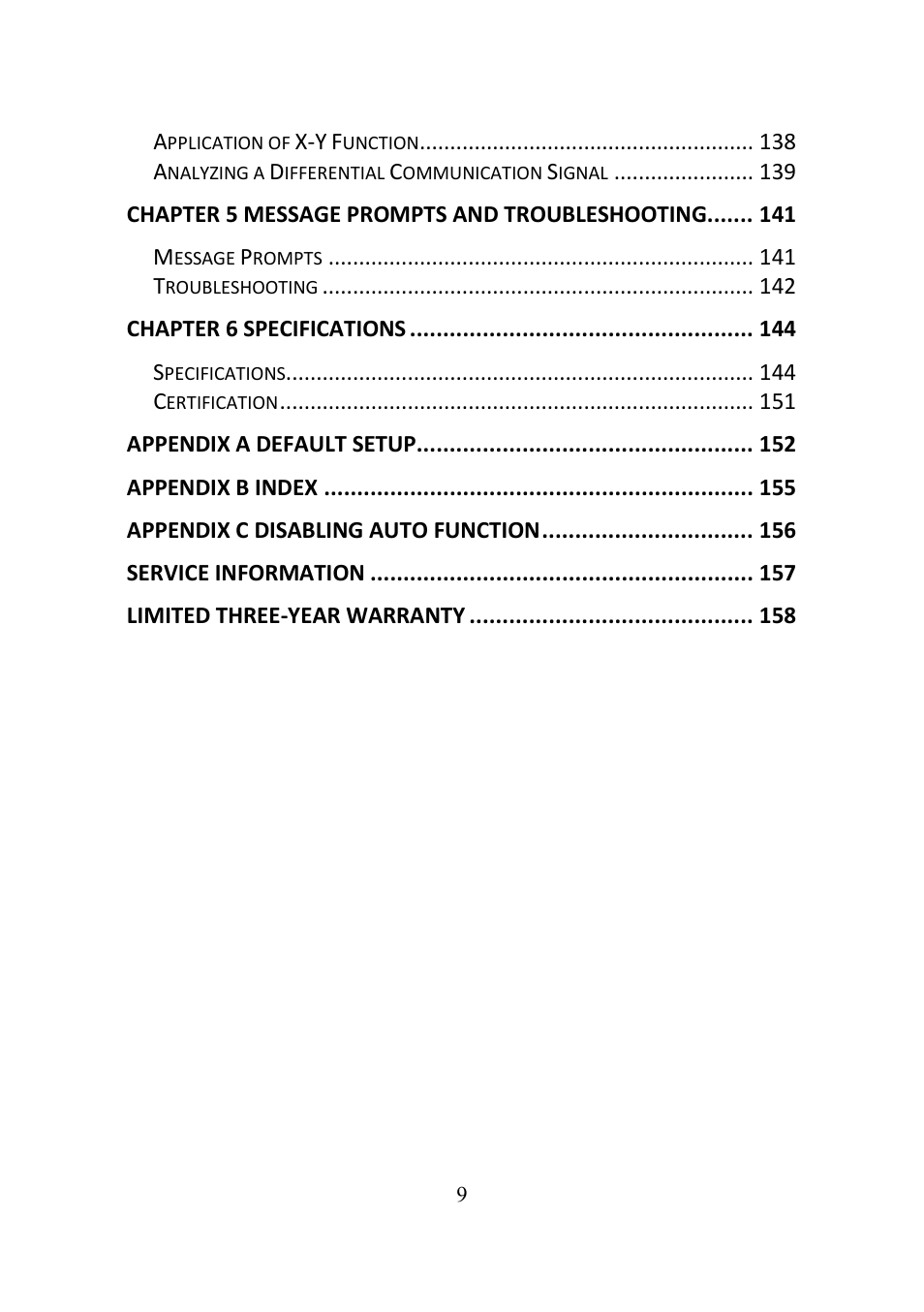 B&K Precision 2552-2559 - Manual User Manual | Page 9 / 159