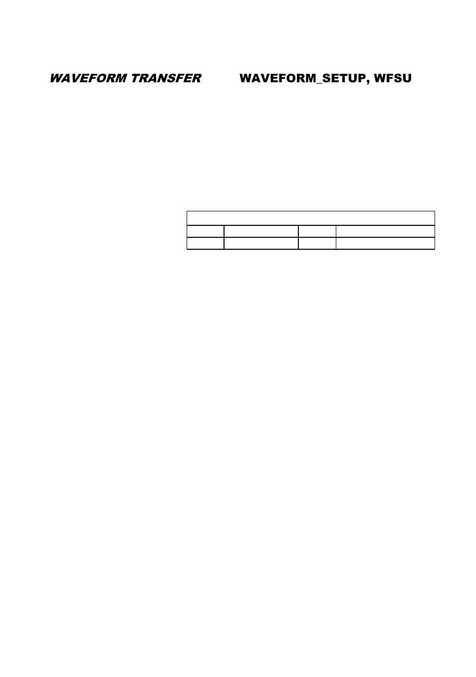 Waveform transfer | B&K Precision 2552-2559 - Programming Manual User Manual | Page 127 / 140