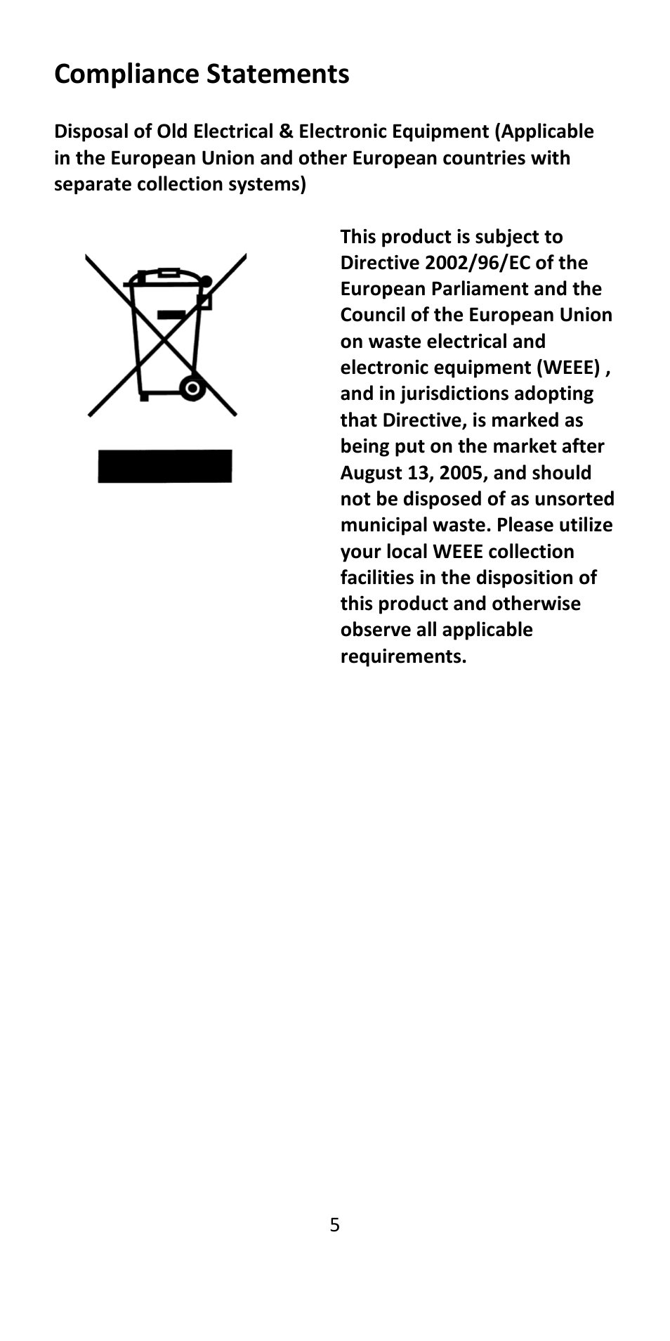 Compliance statements | B&K Precision 393 - Manual User Manual | Page 5 / 31