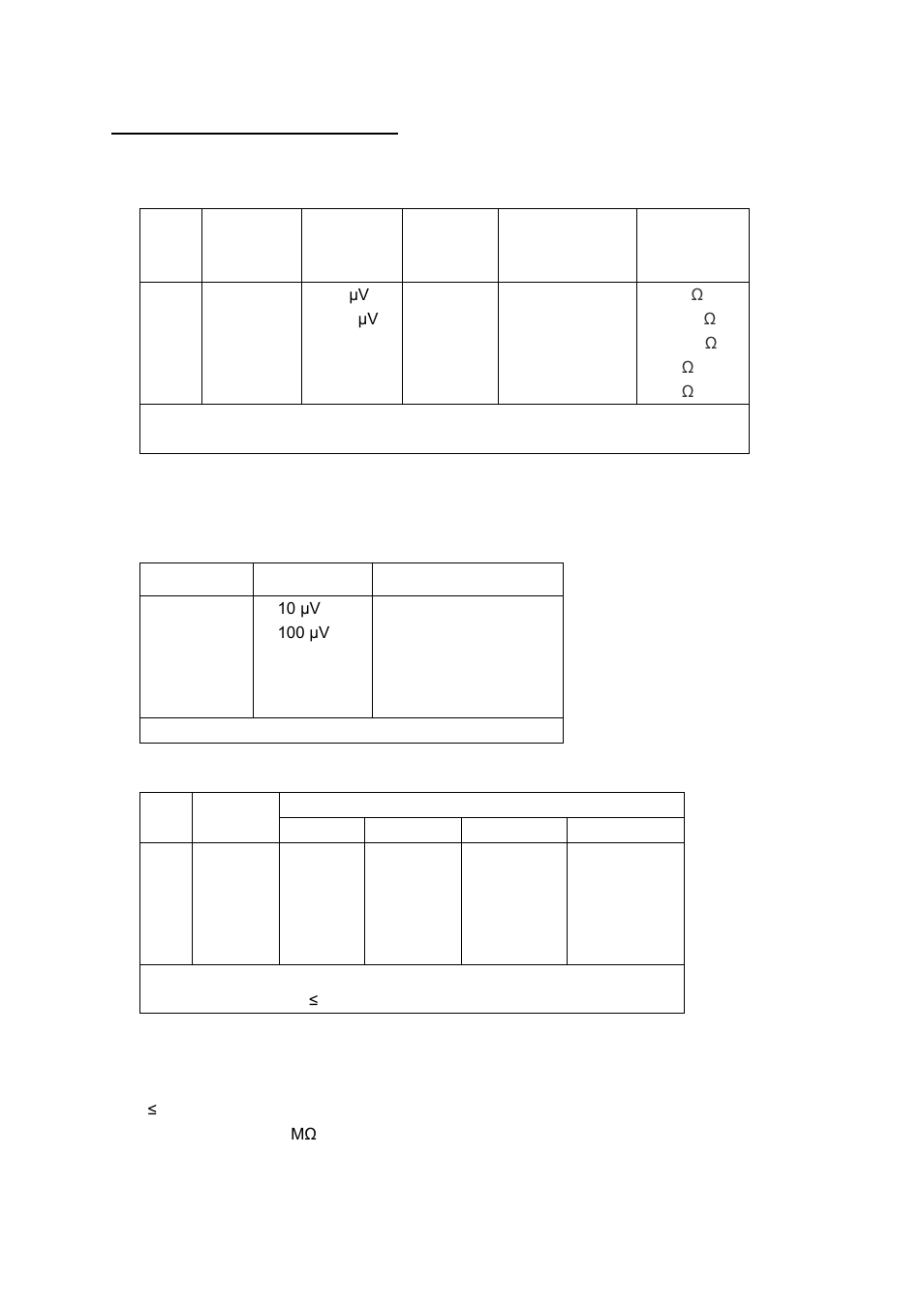 Model 2831e specifications dc voltage, Ac voltage | B&K Precision 5491B - Manual User Manual | Page 66 / 78