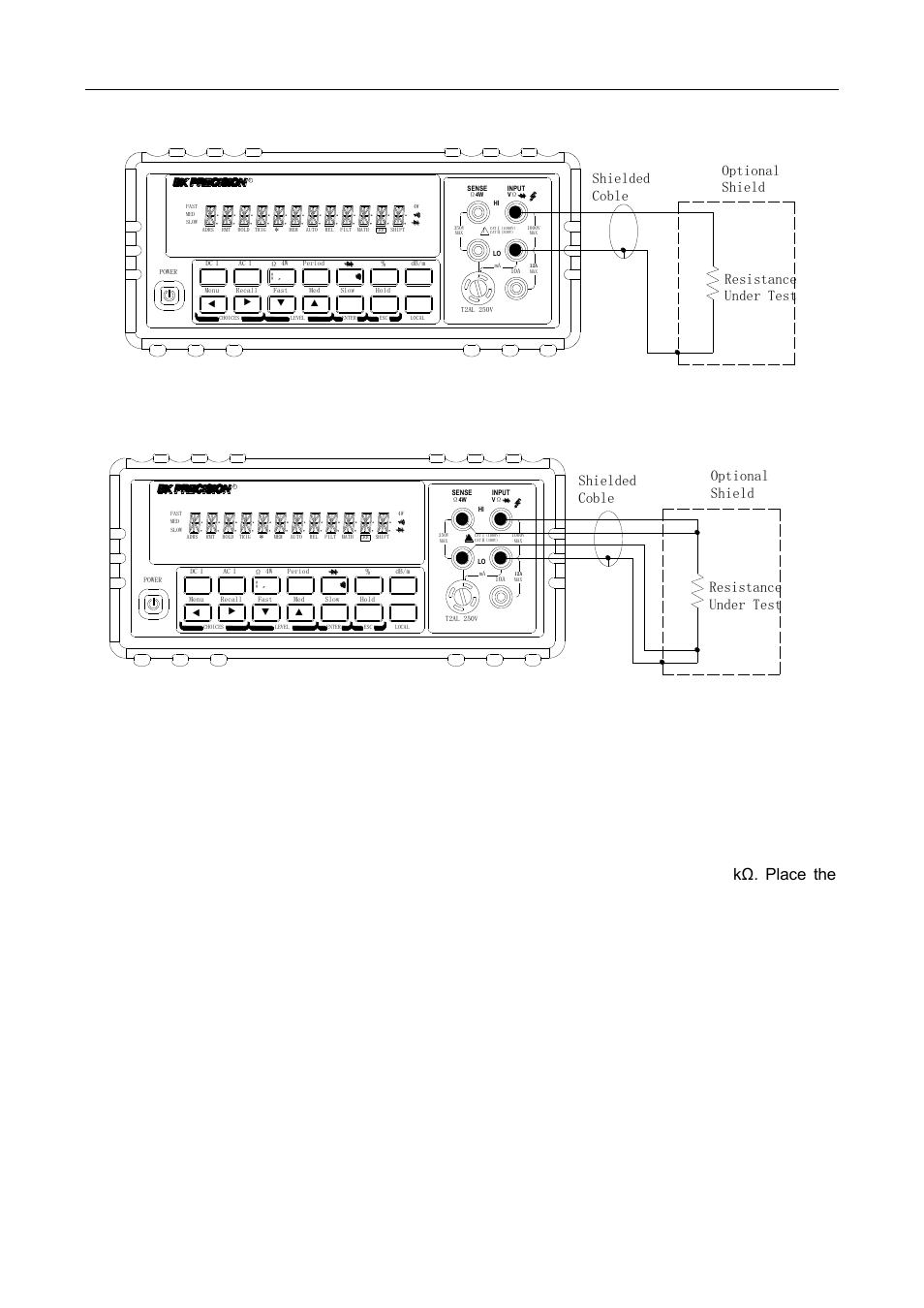 2 shielding, Basic measurements | B&K Precision 5492BGPIB - Manual User Manual | Page 27 / 111