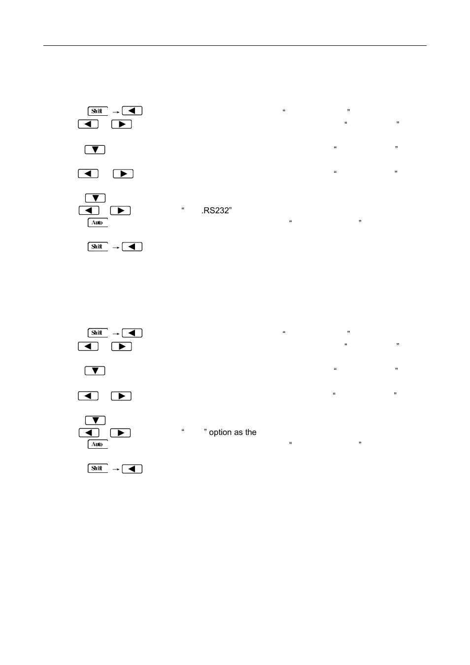 2 rs-232 serial interface, 3 gpib interface (model 5492bgpib only) | B&K Precision 5492BGPIB - Manual User Manual | Page 55 / 111