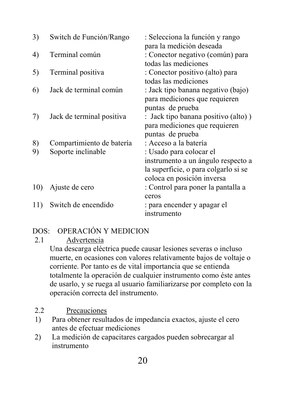 B&K Precision 875B - Manual User Manual | Page 22 / 37