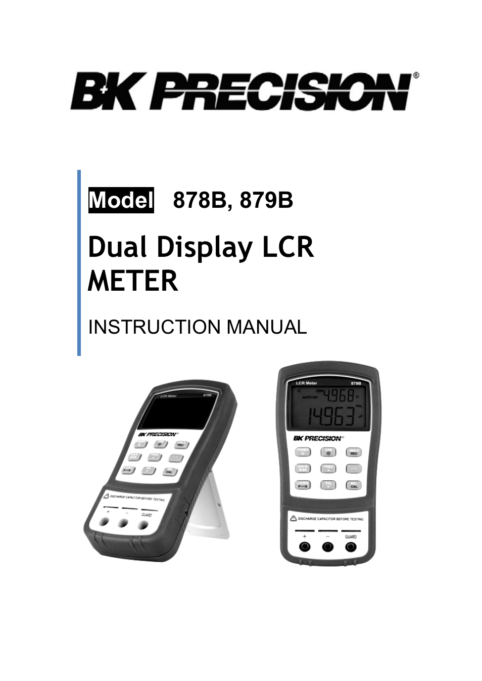 B&K Precision 879B - Manual User Manual | 104 pages
