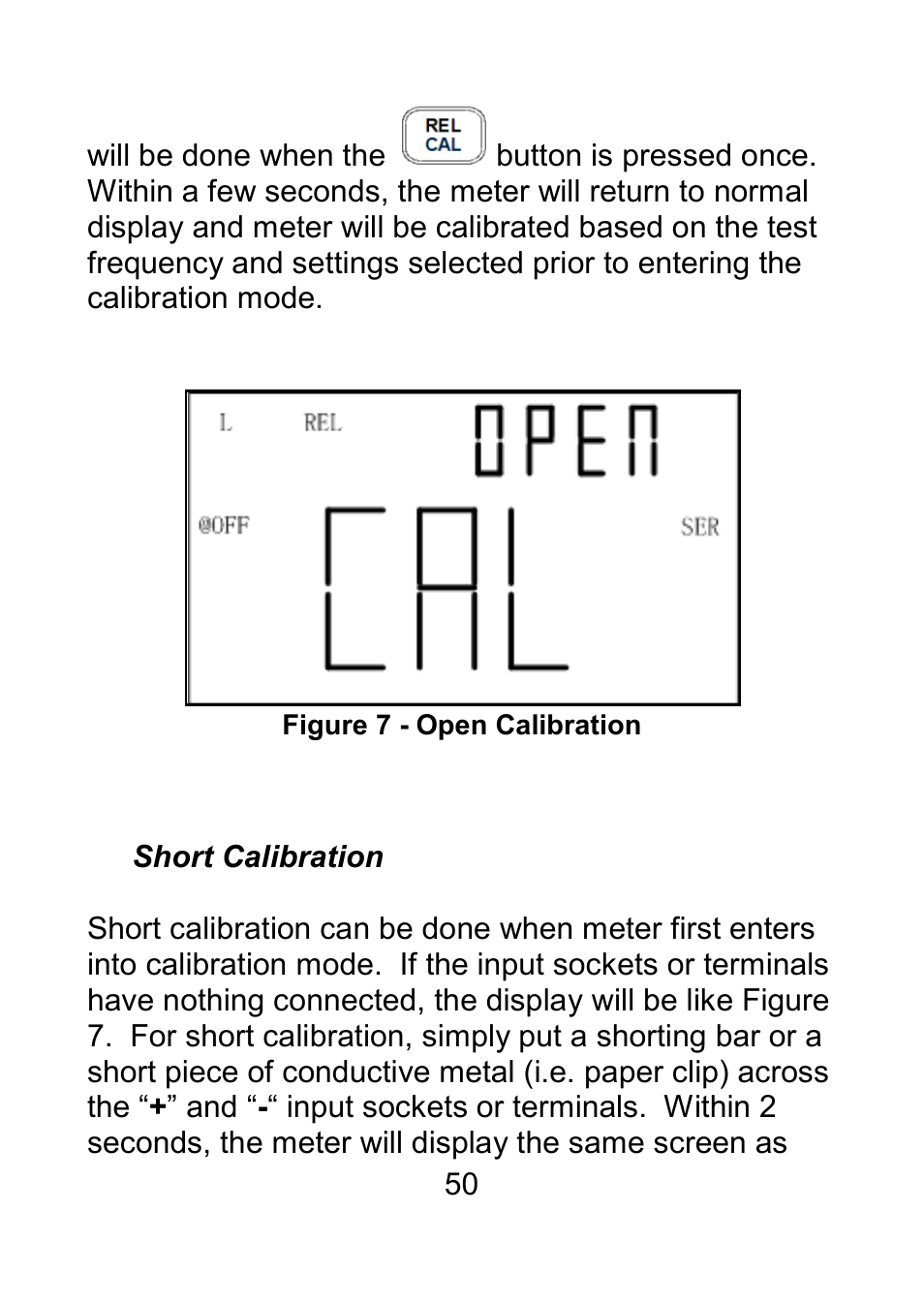 Short calibration | B&K Precision 879B - Manual User Manual | Page 52 / 104