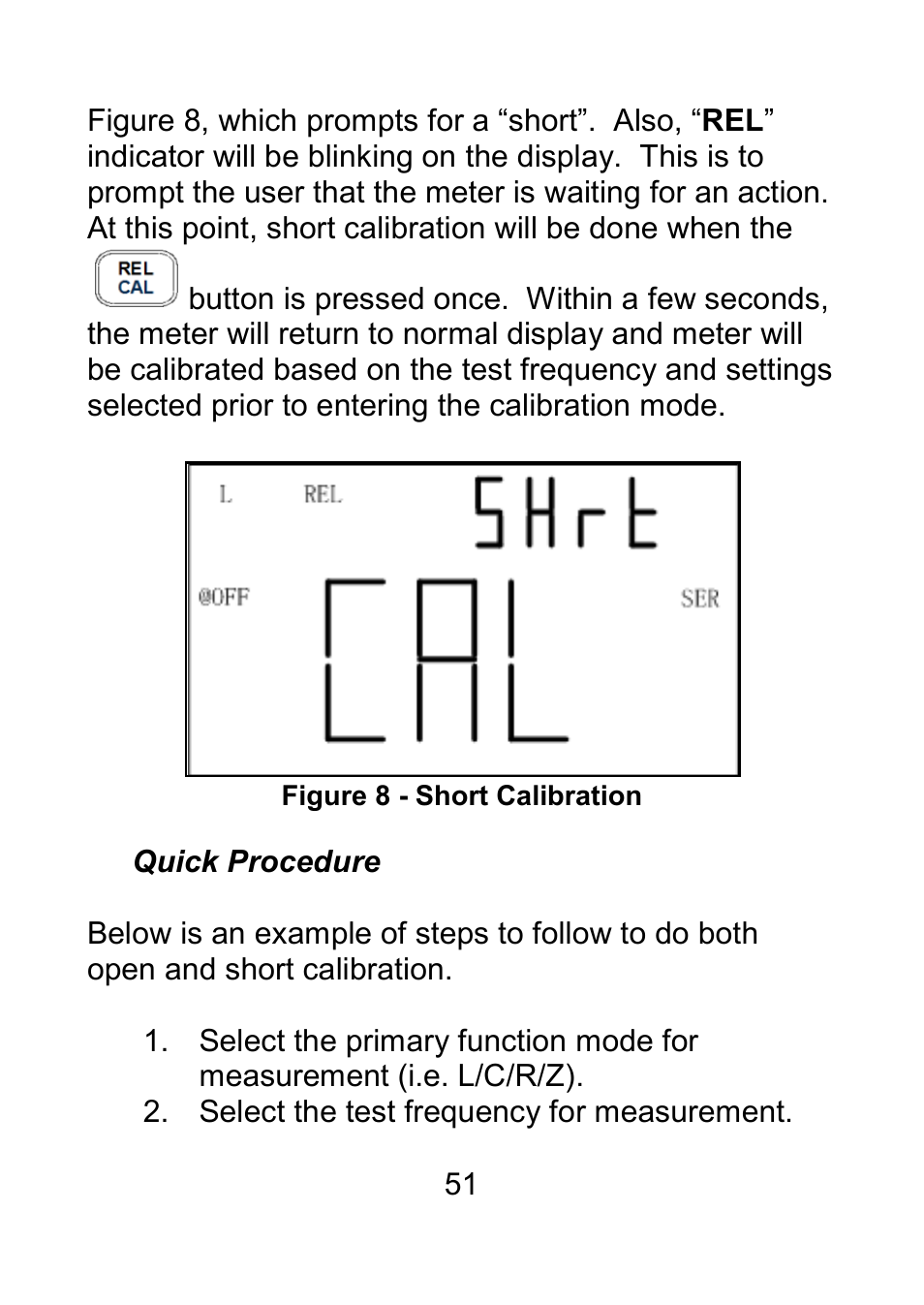 Quick procedure | B&K Precision 879B - Manual User Manual | Page 53 / 104