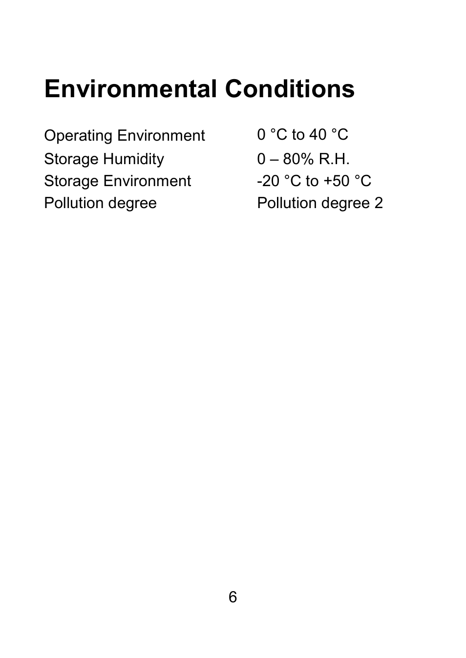 Environmental conditions | B&K Precision 879B - Manual User Manual | Page 8 / 104