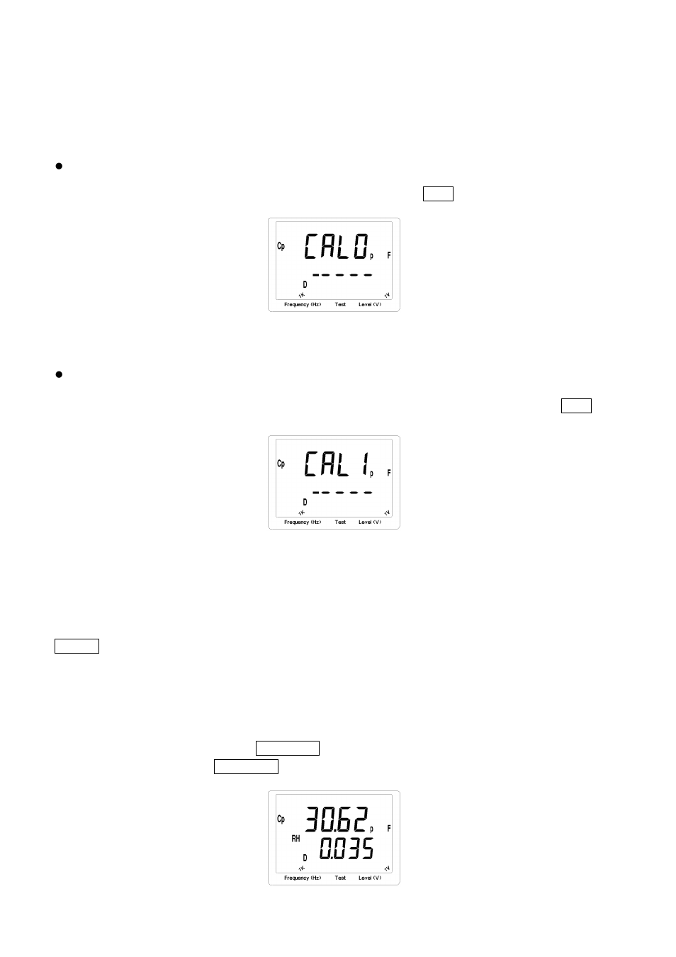 2 making measurement, 1 open and short calibration, 2 relative mode | 3 range hold, Aking, Easurement, Open and short calibration, Relative mode, Range hold | B&K Precision 889B - Manual User Manual | Page 16 / 35