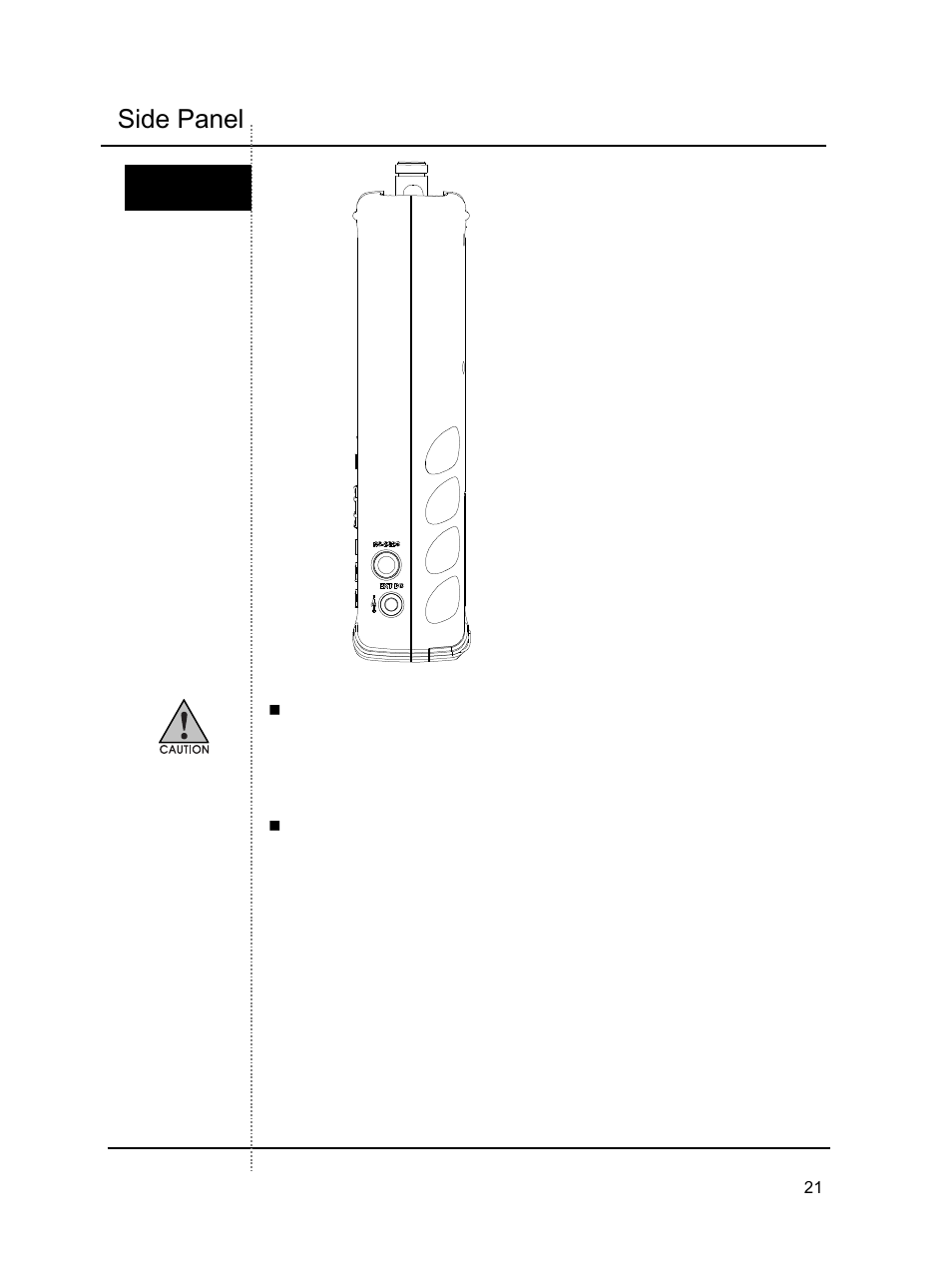 Side panel | B&K Precision 2640 - Manual User Manual | Page 21 / 84