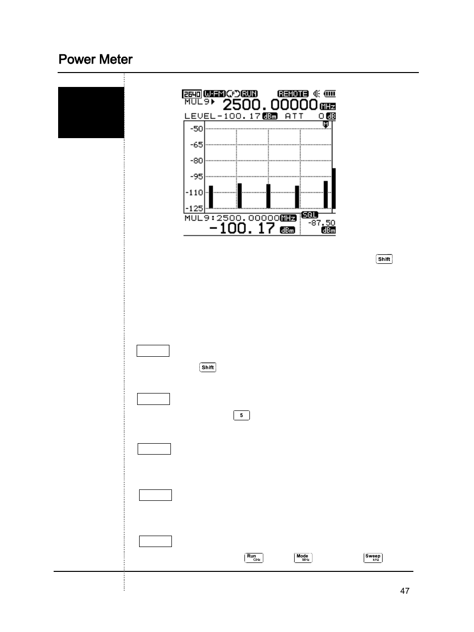 Power meter | B&K Precision 2640 - Manual User Manual | Page 47 / 84